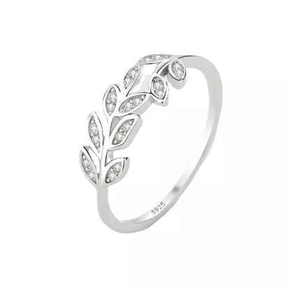 925 Sterling Silver Leaf Ring