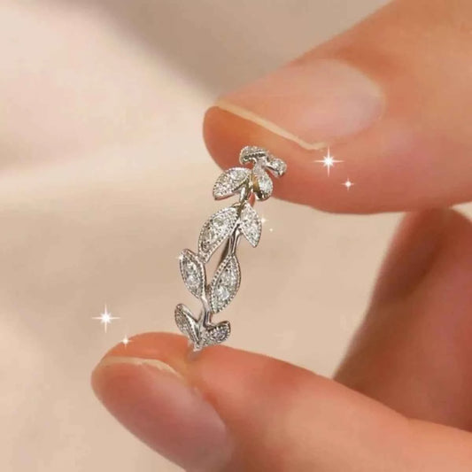 925 Sterling Silver Leaf Ring