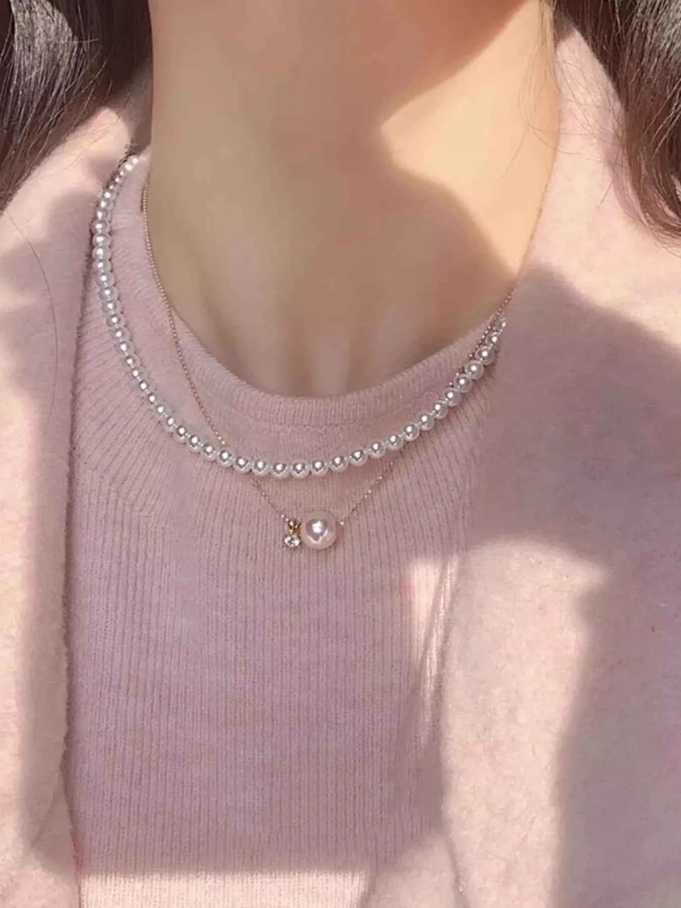 925 Sterling Silver Pearl Necklace