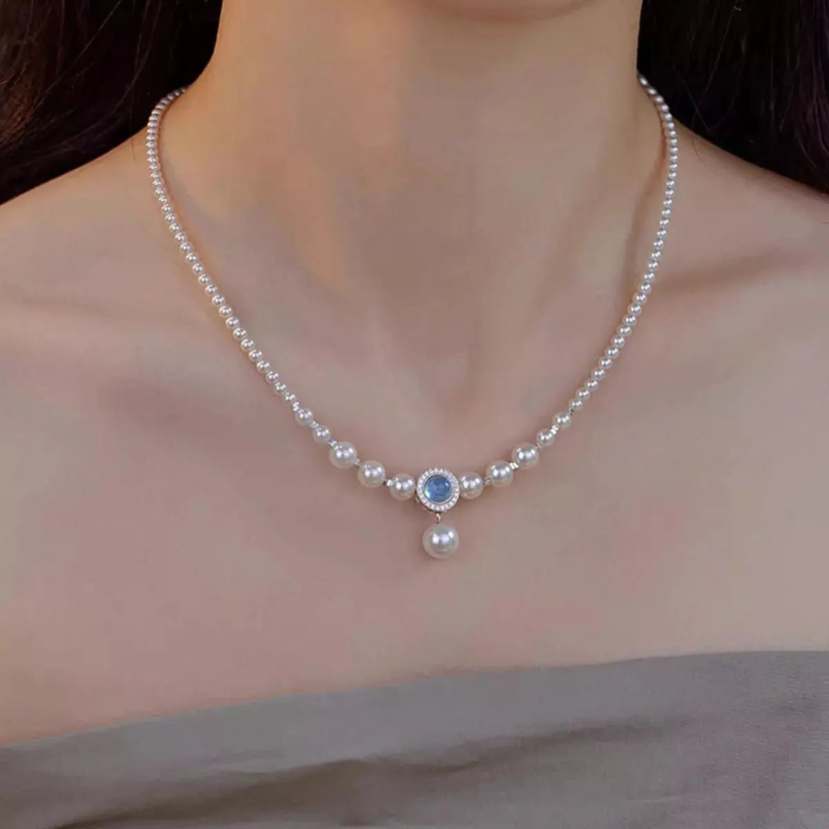925 Sterling Silver Pearl Necklace