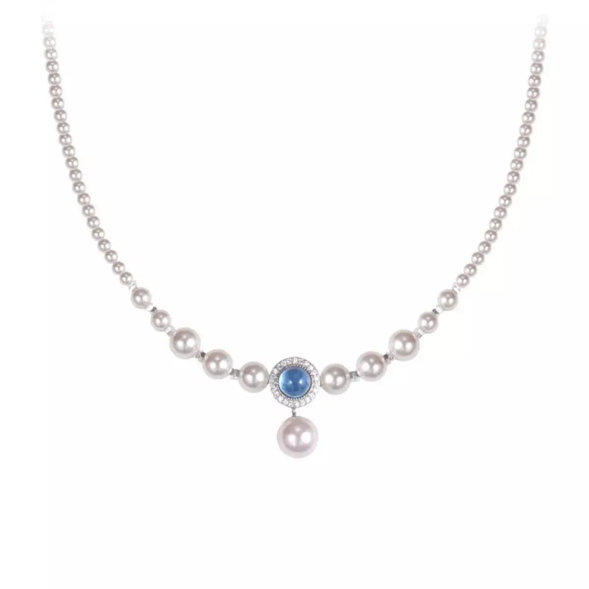 925 Sterling Silver Pearl Necklace