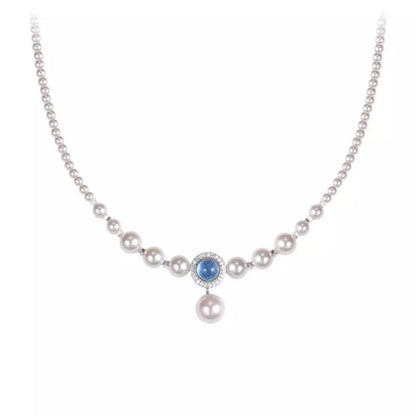 925 Sterling Silver Pearl Necklace