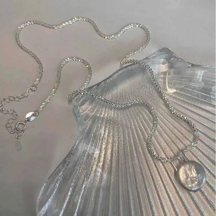 925 Sterling Silver Pearl Necklace