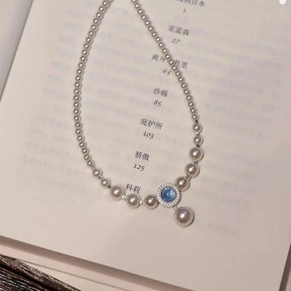 925 Sterling Silver Pearl Necklace