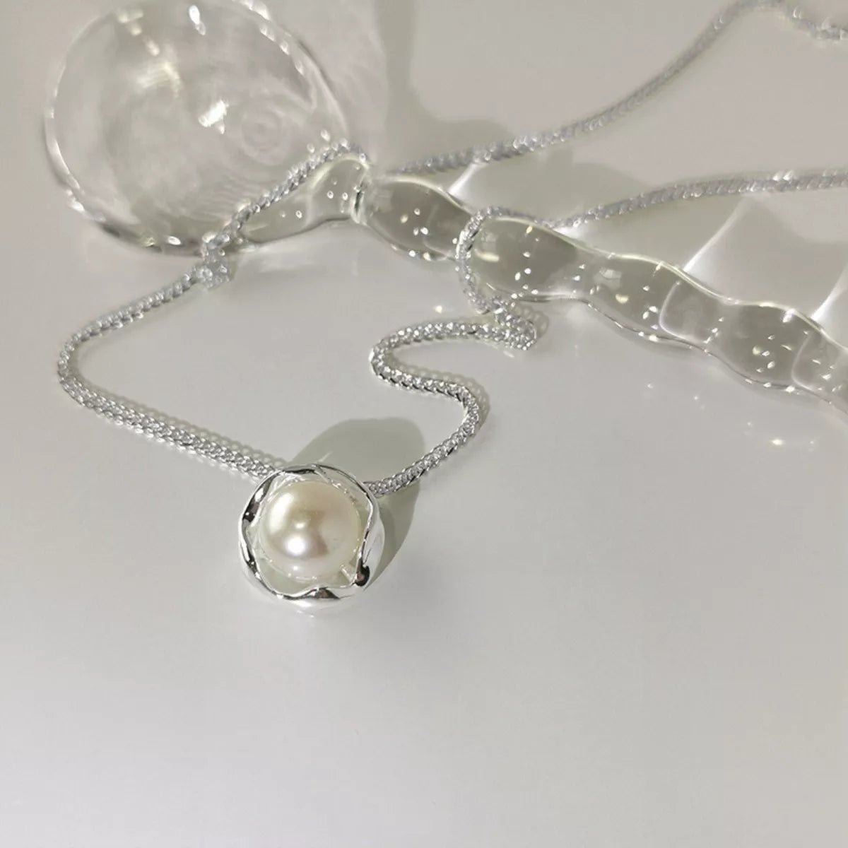 Sterling Silver Pearl Necklace