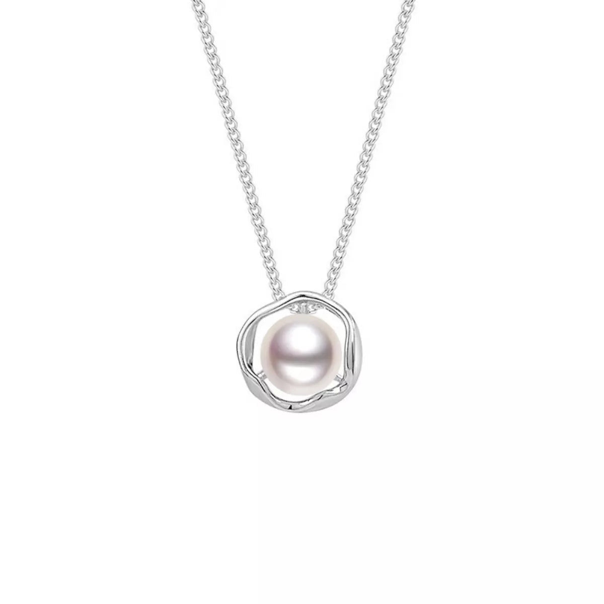 Sterling Silver Pearl Necklace