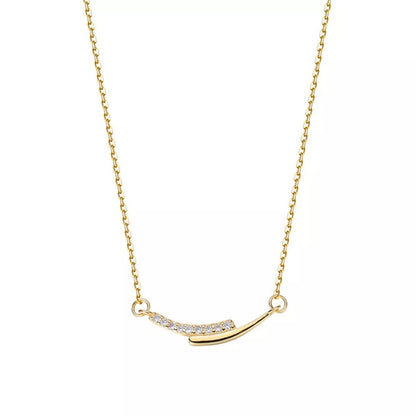 925 Sterling Silver Rhinestone Necklace