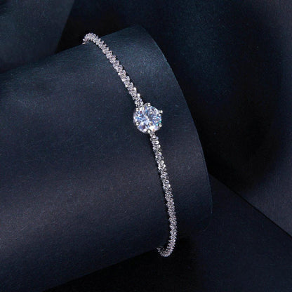 925 Sterling Silver Zircon Bracelet