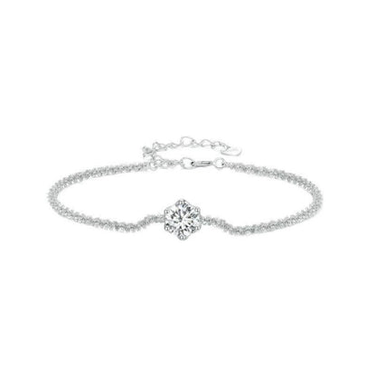 925 Sterling Silver Zircon Bracelet