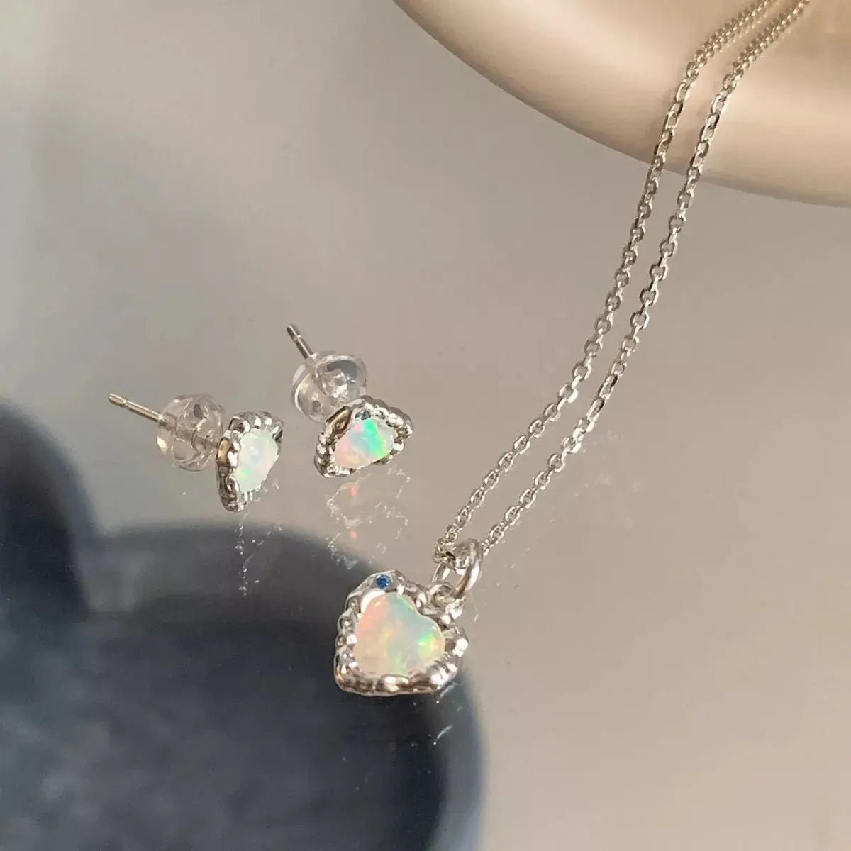 925 Sterling Silver Zircon Heart Necklace