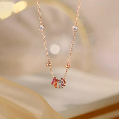 Sterling Silver Zircon Necklace
