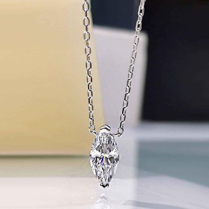 925 Sterling Silver Zircon Pendant Necklace