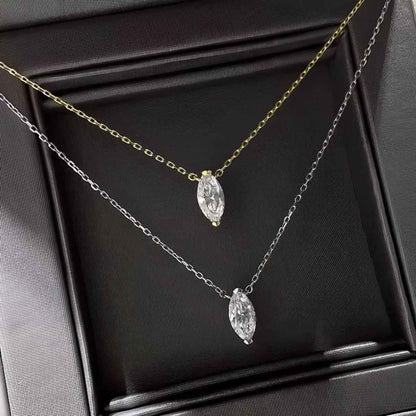 925 Sterling Silver Zircon Pendant Necklace