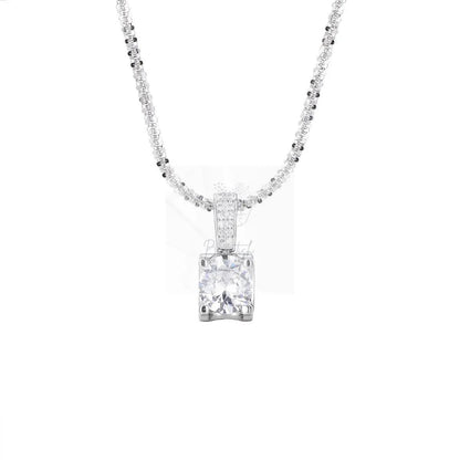 925 Sterling Silver Zircon Pendant Necklace