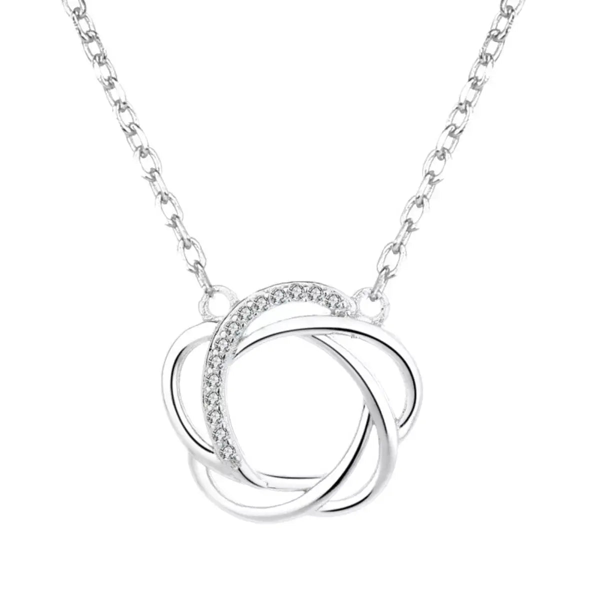 925 Sterling Silver Zircon Pendant Necklace
