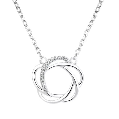925 Sterling Silver Zircon Pendant Necklace