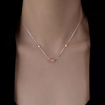 Sterling Silver Zircon Necklace