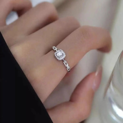925 Sterling Silver Zircon Ring