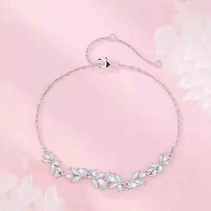 925 Sterling Silver Zircon Wisteria Bracelet