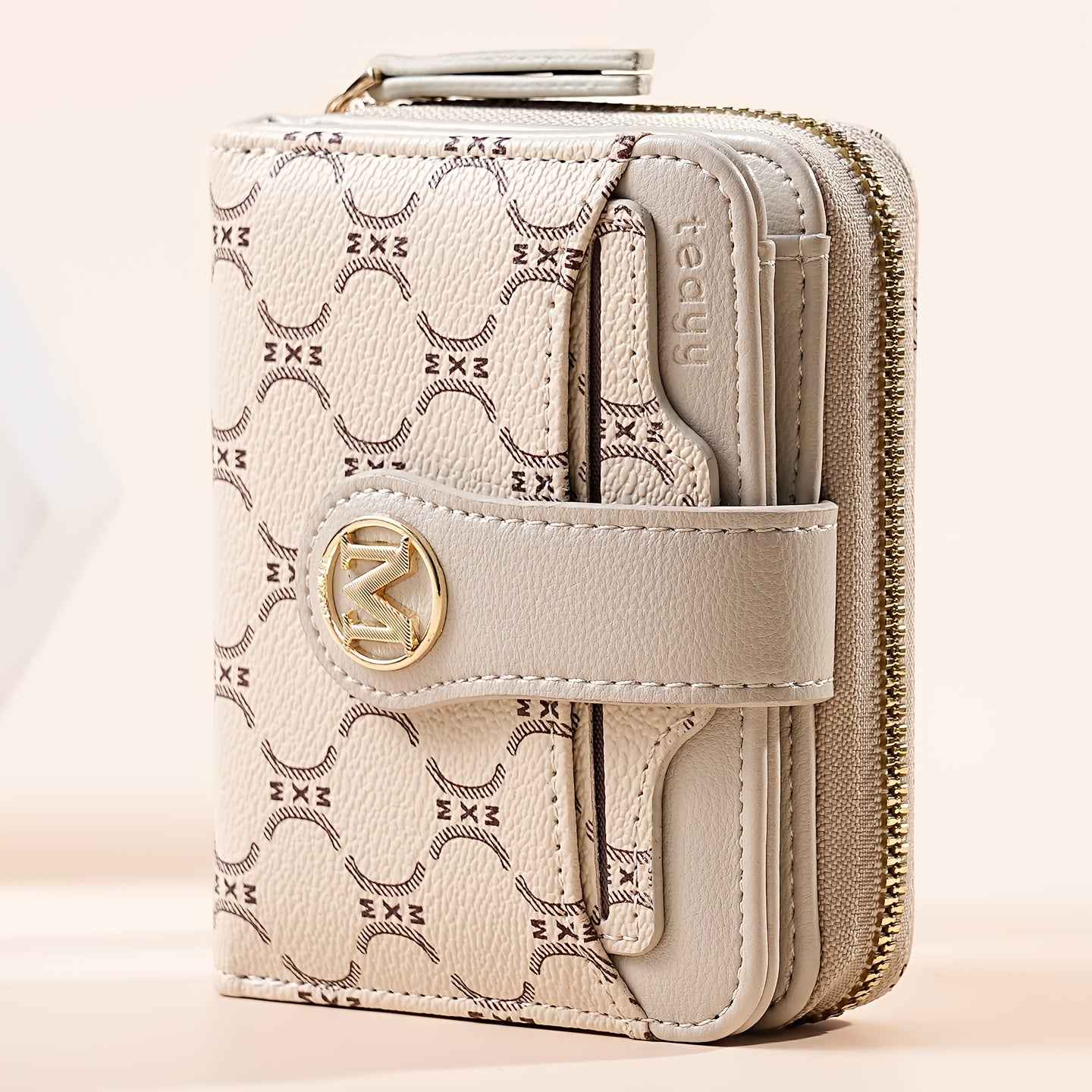 New Vintage-Colored Wallet with Multiple Card Slots, Large Capacity, High-End Women's Wallet