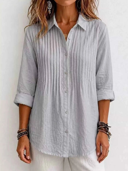 Men's Full Size Button Up Long Sleeve Shirt Plus Size