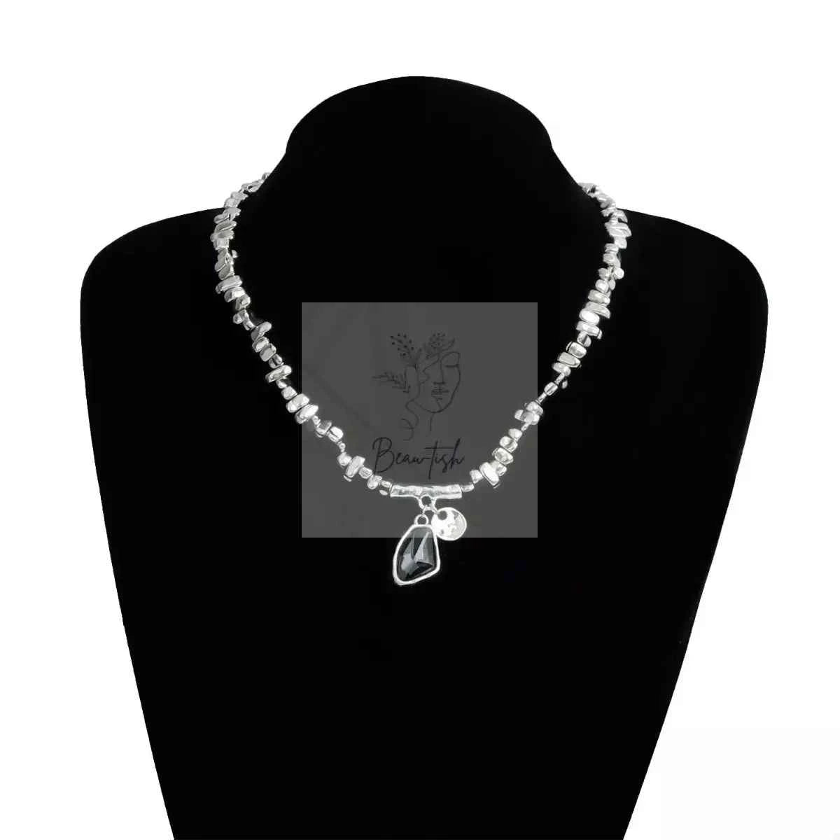 Silver-Plated Minimalist Pendant Necklace