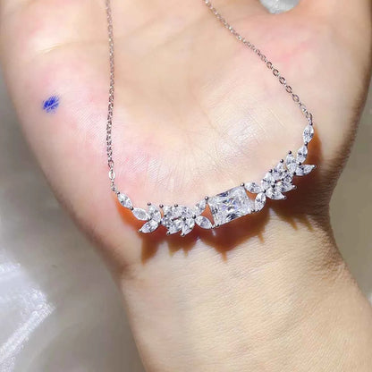 2 Carat 925 Sterling Silver Moissanite Necklace