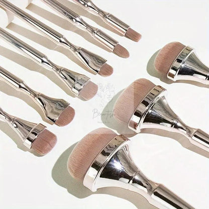 9pcs Drunk Golden Makeup Brush Set