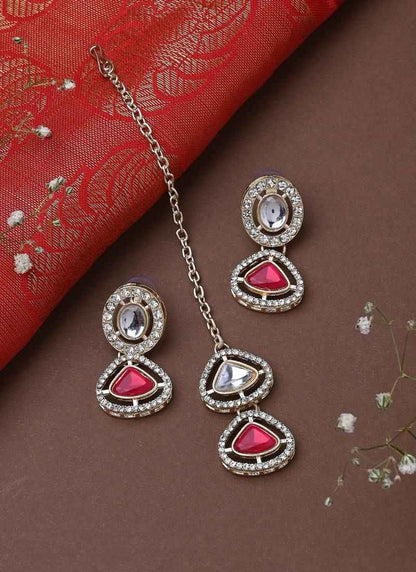Multicolour 2 Layered Kundan Necklace Set