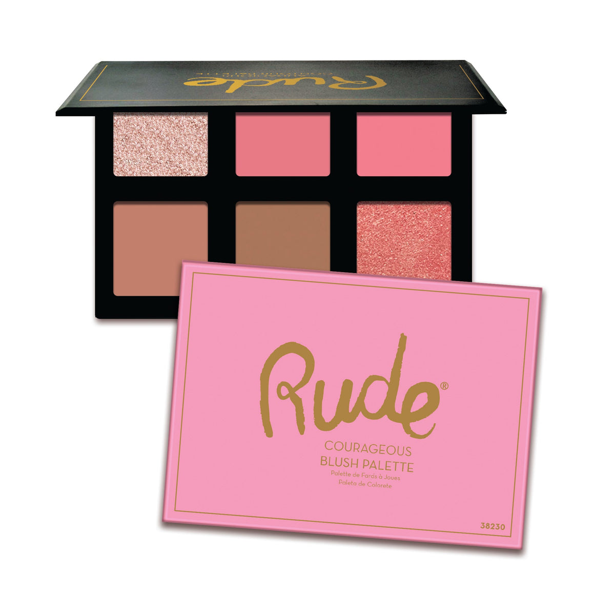 RUDE Courageous Blush Palette 0.634 oz