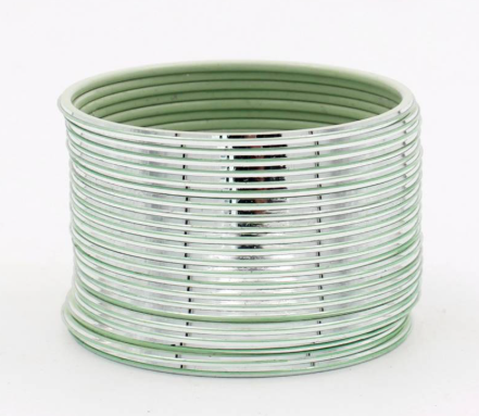 Studded Aluminium Bangle Set
