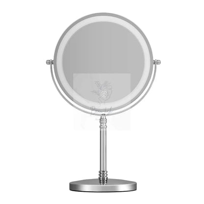 Embellir Makeup Mirror 20x20cm 10X Magnifying with LED Light Rotation Tabletop Beau-tish
