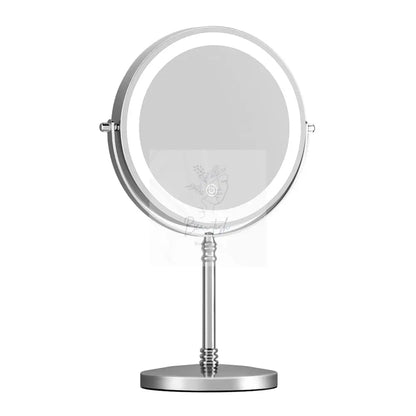 Embellir Makeup Mirror 20x20cm 10X Magnifying with LED Light Rotation Tabletop Beau-tish