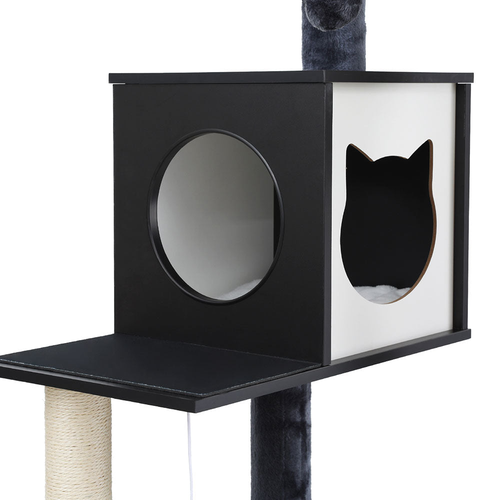 Pet Cat Tree Tower 144cm – Scratching Post, Condo, Bed & Play Centre