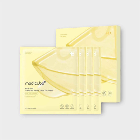 Medicube Kojic Acid Turmeric Brightening Gel Mask 4 Count
