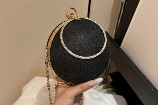 Shiny & Glitter Round Evening Bag