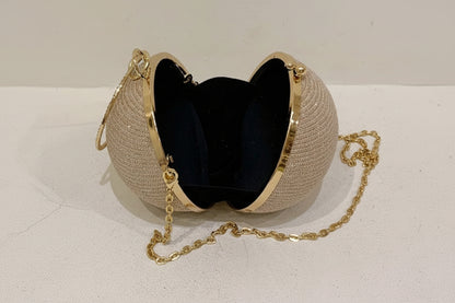 Shiny & Glitter Round Evening Bag