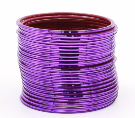 Studded Aluminium Bangle Set
