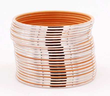 Studded Aluminium Bangle Set