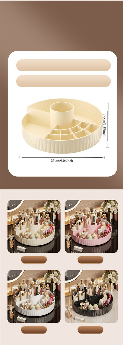 Rotatable Cosmetic Organizer (white)
