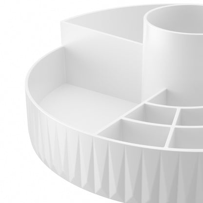 Rotatable Cosmetic Organizer (white)