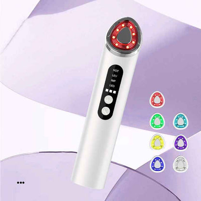 7-Color LED Face Lift Device –  Skin Tightening and Lifting, LED Light Therapy  - Pink - Size 160mm