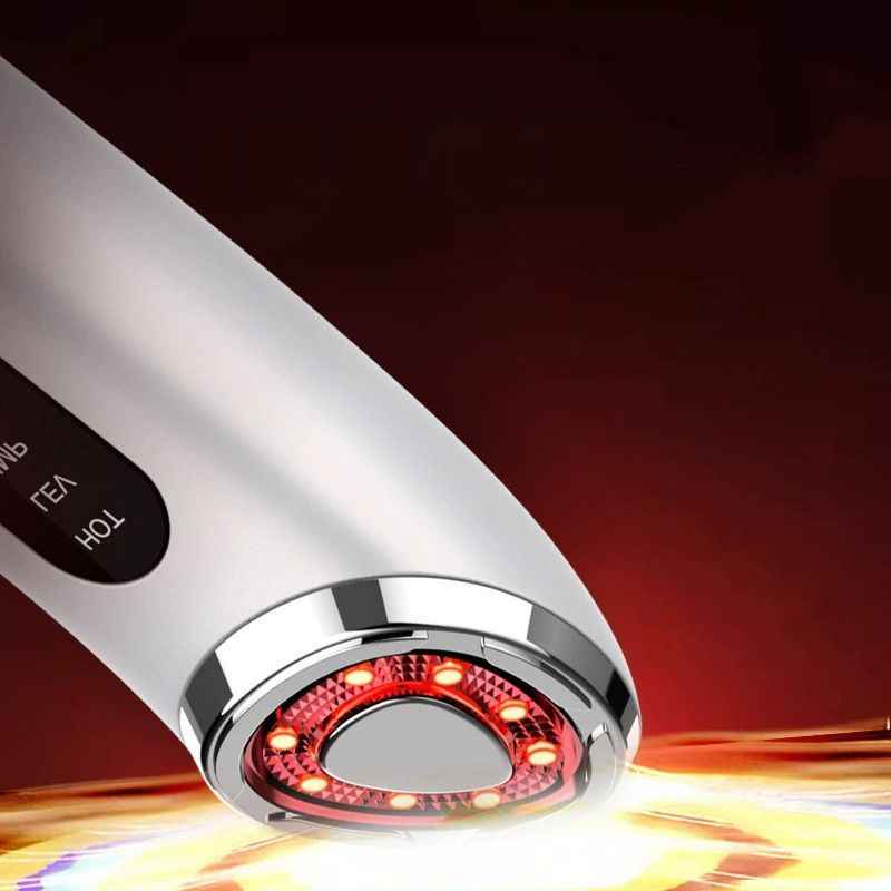 7-Color LED Face Lift Device –  Skin Tightening and Lifting, LED Light Therapy  - Pink - Size 160mm