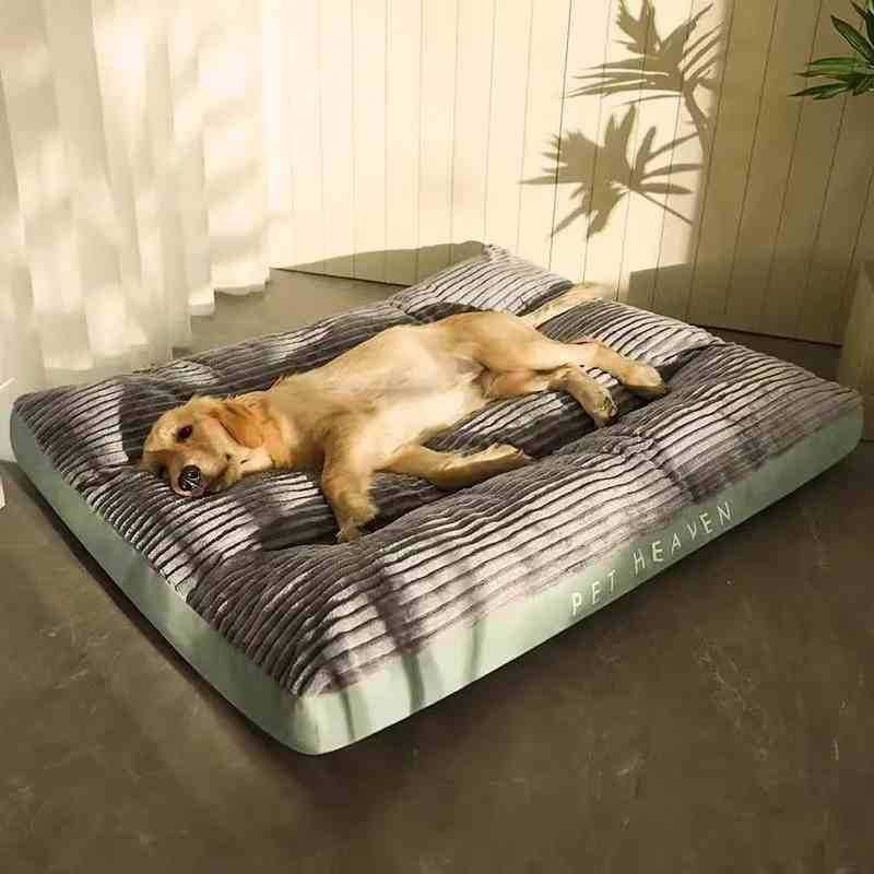 Warm Thick Washable Dog Bed – High Backrest – Gray – 47 × 37.4in