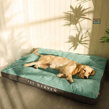 Warm Thick Washable Dog Bed – High Backrest – Gray – 47 × 37.4in