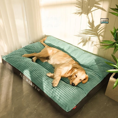 Warm Thick Washable Dog Bed – High Backrest – Gray – 47 × 37.4in