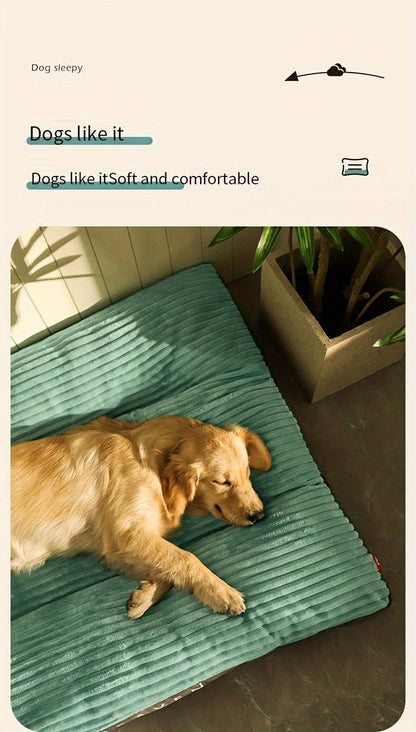 Warm Thick Washable Dog Bed – High Backrest – Gray – 47 × 37.4in