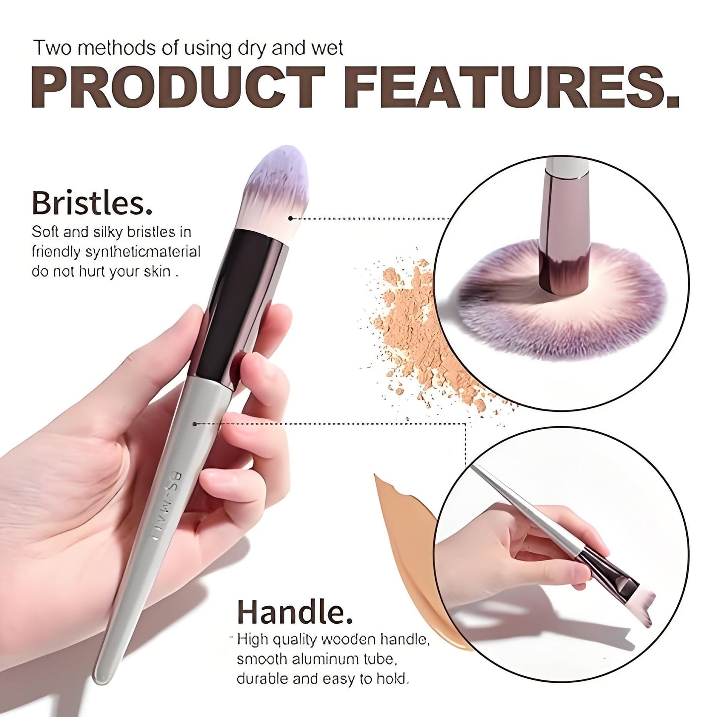 Champagne Gold Makeup Brush Set (18-Piece)