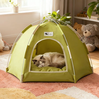 Cat Tent – Foldable Cat Furniture, Bed & Hideaway Den