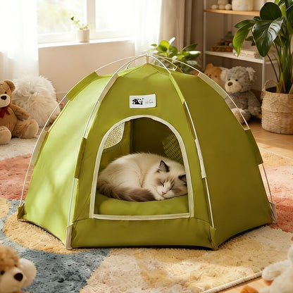 Cat Tent – Foldable Cat Furniture, Bed & Hideaway Den